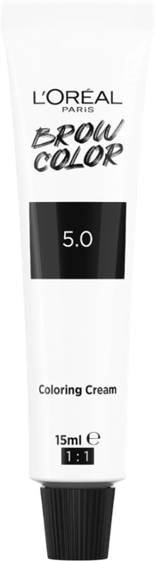 Zestaw do koloryzacji brwi L'Oreal Paris Brow Tint 5.0 Brunette 15 ml (3600524135973) - obraz 4