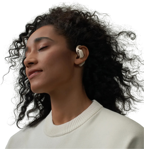 Навушники Shokz OpenFit Wireless Type-C White (T910-ST-BG) - зображення 5
