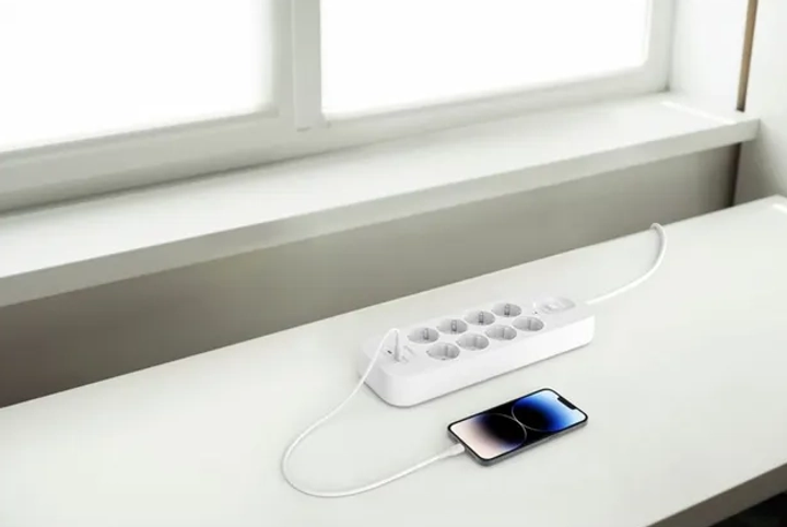 Listwa zasilająca Belkin Power Surge 8-port + 2 x USB-C 2.4 A PD 900J 2 m White (SRB004VF2M) - obraz 9