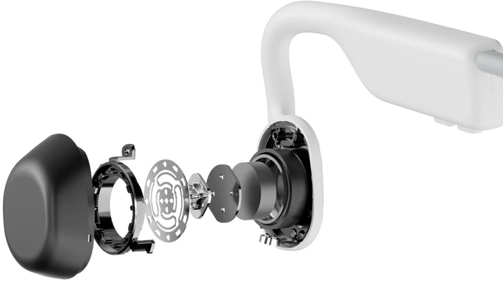 Słuchawki Shokz OpenMove Wireless Type-C White (850033806274) - obraz 3
