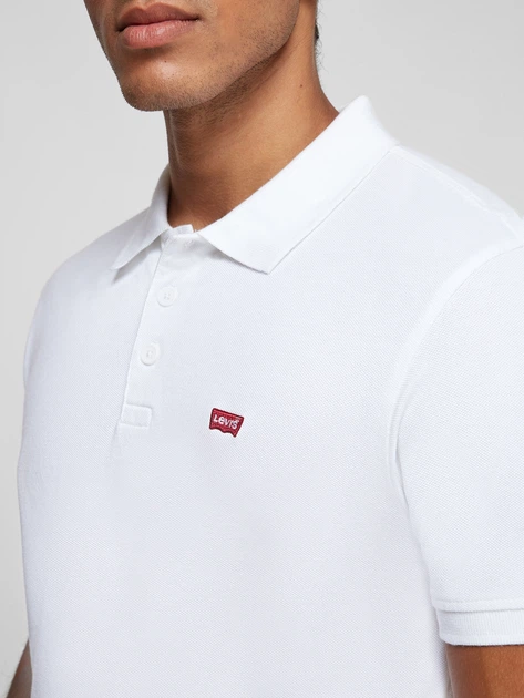 Koszulka polo męska elegancka Levi's Hm Pique 35883-0003 2XL Biała (5400970031588) - obraz 5
