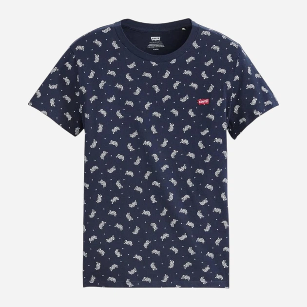 Футболка бавовняна жіноча Levi's The Perfect 39185-0327 L Темно-синя (5401157434420) - зображення 5