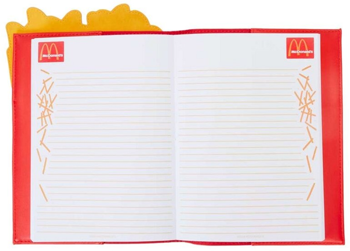 Блокнот Loungefly Mcdonalds French Fries в лінійку 15 x 20 см (671803490796) - зображення 3