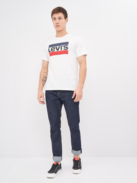 Koszulka męska bawełniana Levi's Sportswear Logo Graphic 39636-0000 L Biała (5400537535153) - obraz 3