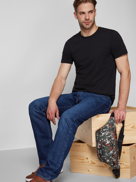 Zestaw koszulek męskich 2 szt Levi's Slim Crewneck 79541-0001 M Czarny (5400816415275) - obraz 4