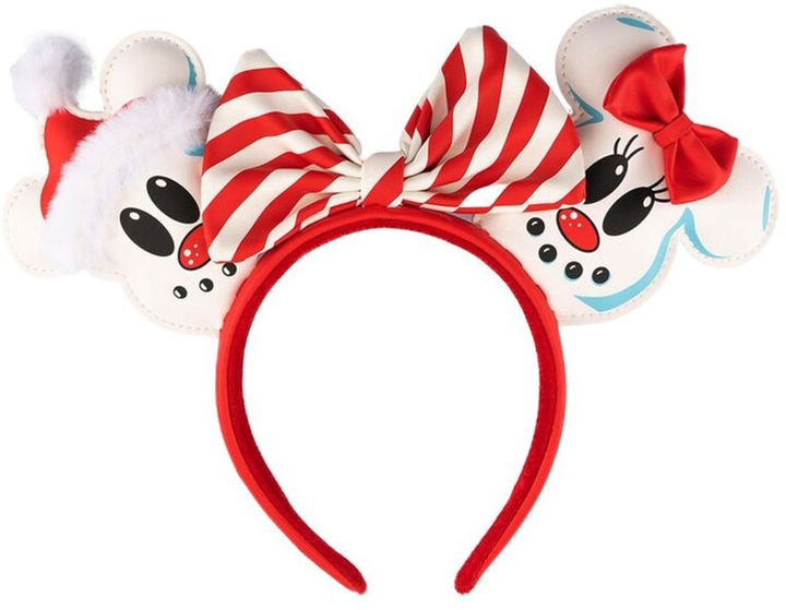 Obręcz do włosów Loungefly Disney Mickey Minnie Bałwan z uszkami (671803382671) - obraz 1