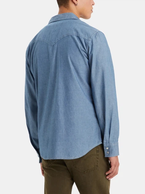 Сорочка джинсова чоловіча Levi's Classic Western 85745-0156 M Блакитна (5401128813933) - зображення 2