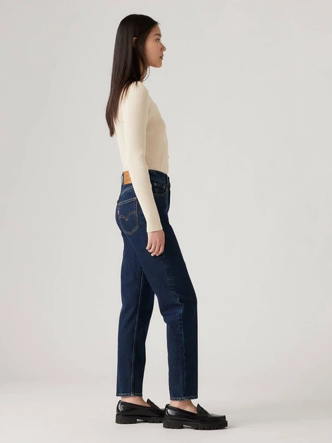 Jeansy mom fit damskie z wysokim stanem Levi's 80S Mom Jeans A3506-0024 23-30 Ciemnogranatowe (5401157463215) - Zdjęcie 4 Jeansy mom fit damskie z wysokim stanem Levi's 80S Mom Jeans A3506-0024 23-30 Ciemnogranatowe (5401157463215) - obraz 4