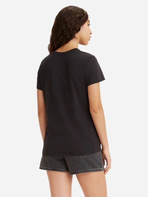 Футболка бавовняна жіноча Levi's The Perfect 17369-2544 XS Чорна (5401128684298) - зображення 2
