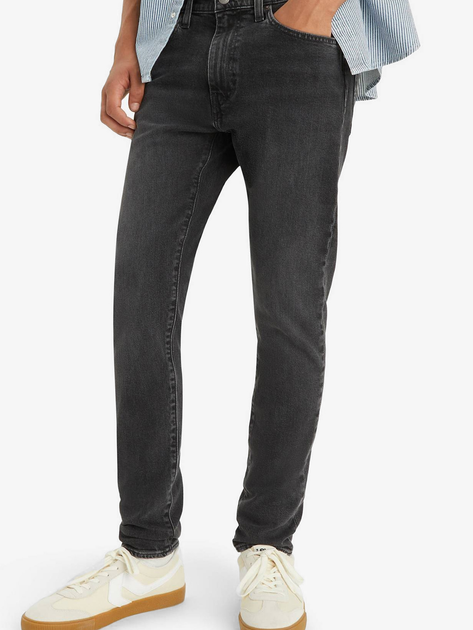 Jeansy męskie slim fit Levi's 512 Slim Taper 28833-1260 36-32 Ciemnoszare (5401157019535) - obraz 1