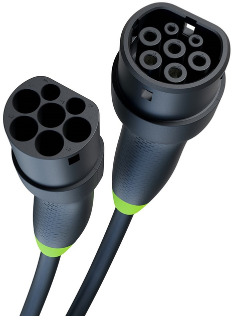 Кабель для зарядки електромобіля Green Cell EV Cable Type 2 22 кВт 5 м (5904326370333) - зображення 1