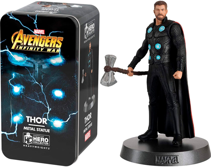 Figurka Eaglemoss Hero Collector Marvel Avengers Infinity War Heavyweights Thor skala 1:18 z metalowym pudełkiem 12 cm (5059072009775) - obraz 1