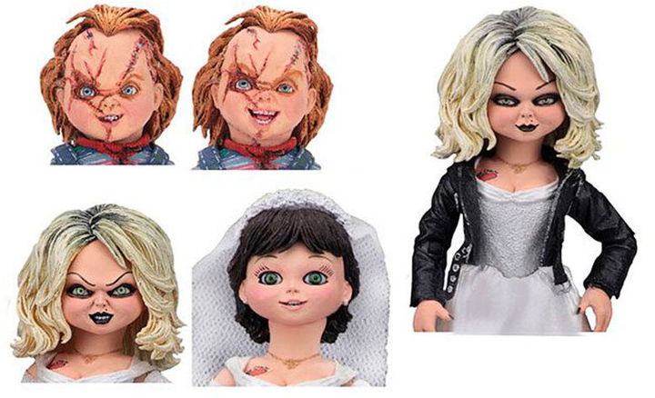 Zestaw figurek Neca Narzeczona Chucky Tiffany 10 cm + Chucky 10 cm z akcesoriami (634482421147) - obraz 2