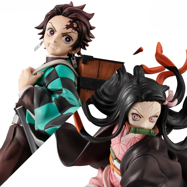 Zestaw figurek Megahouse Demon Slayer Kimetsu no Yaiba Precious G.E.M. Kamado Tanjiro 17 cm + Nezuko 13 cm (4535123831157) - obraz 2