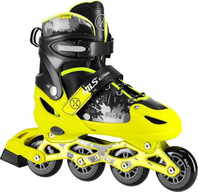 Rolki Nils Extreme Rocko NA18137A 39-42 L Żółte (5907695557176) - obraz 2