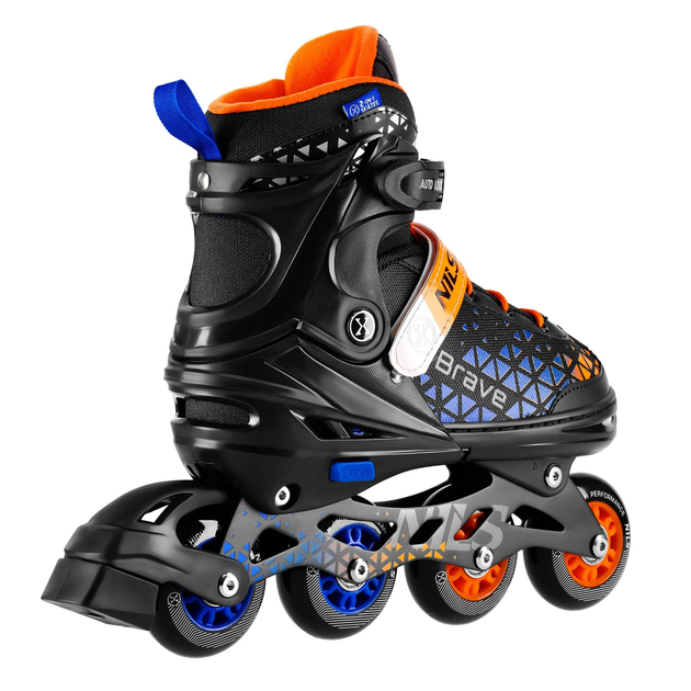 Роликові ковзани Nils Extreme Brave 4 в 1 NH18190A 39-43 L Оранжеві (5907695556902) - зображення 7