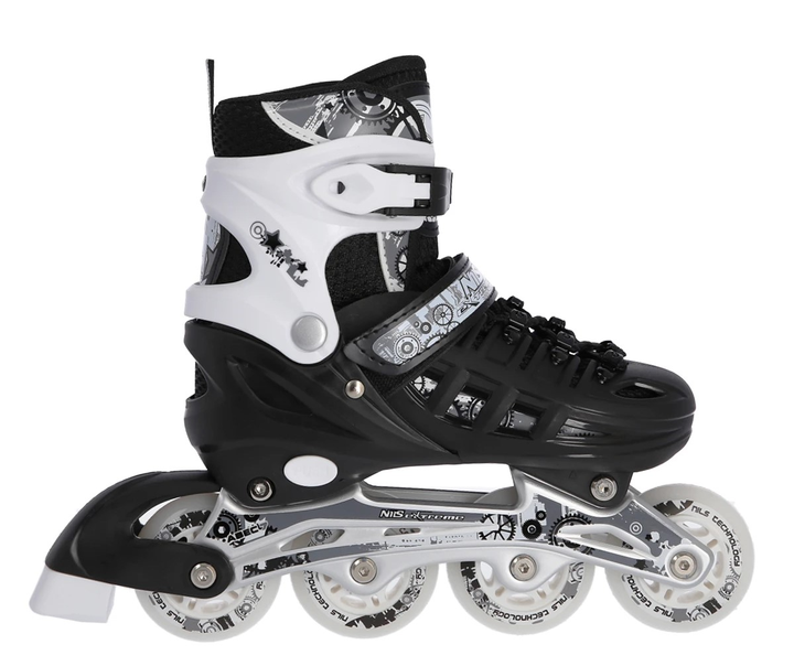 Łyżworolki Nils Extreme 4 w 1 NH10905 39-42 L Czarne (5907695532777) - obraz 3