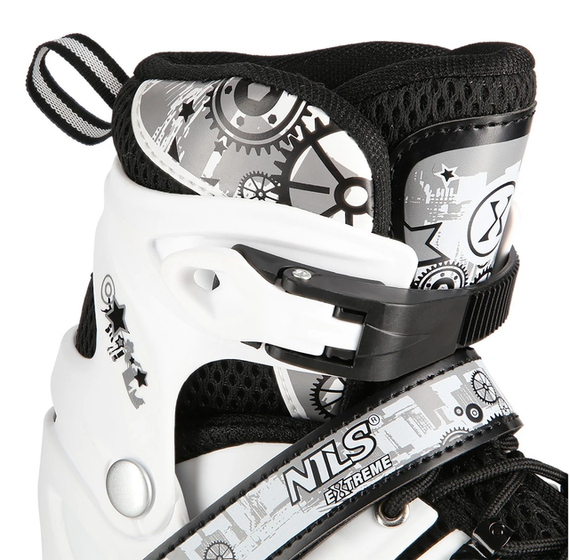Łyżworolki Nils Extreme 4 w 1 NH10905 39-42 M LED Białe (5907695537260) - obraz 6