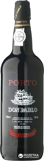 Вино Don Pablo Porto Tawny красное сладкое 0.75 л 19% (4017773061431 ...
