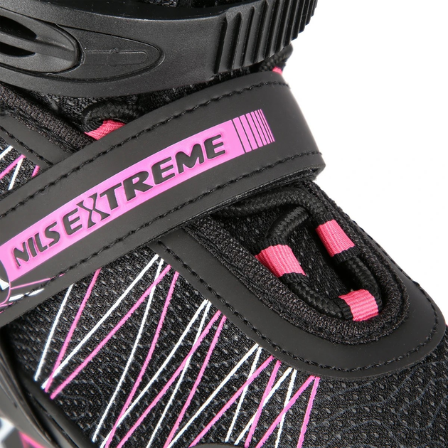 Łyżworolki Nils Extreme 2 w 1 NH11912 A 35-38 M Czarno-Różowe (5907695543032) - obraz 13