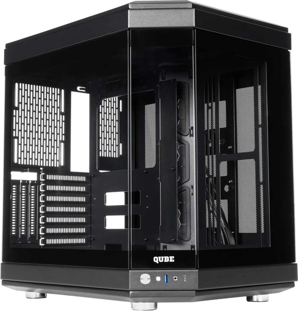 Корпус QUBE F-TANK Full Black (FTANK_F1BU3) - зображення 1