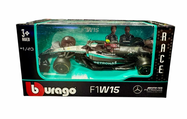 Колекційна Модель Bburago F1 Mercedes-AMG PETRONAS W15 2024 #44