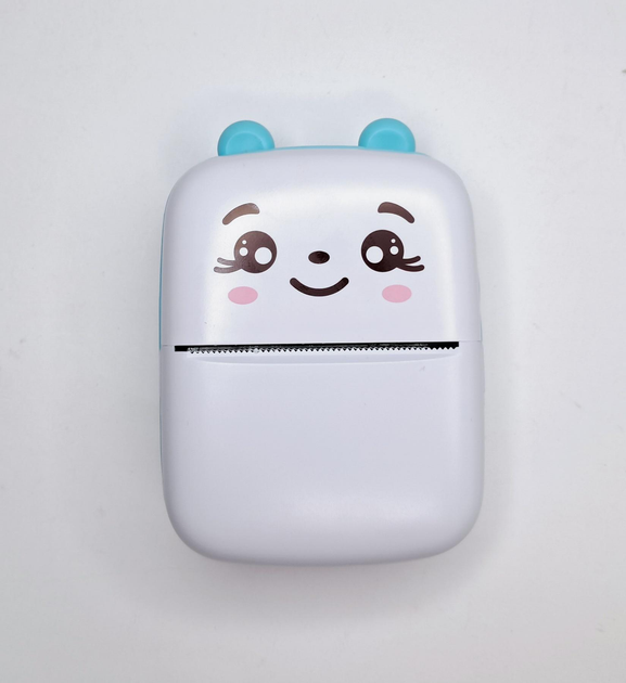 Термопринтер Mini Printer детский с термопечатью MO-X5 голубой - изображение 2