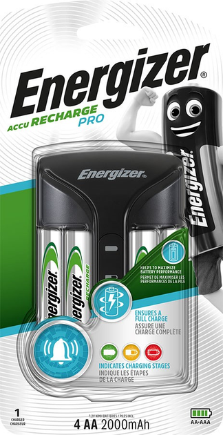 Ładowarka Energizer Pro 4 AA ACU HR6 POW+ 2000 mAh (7638900398373) - obraz 4