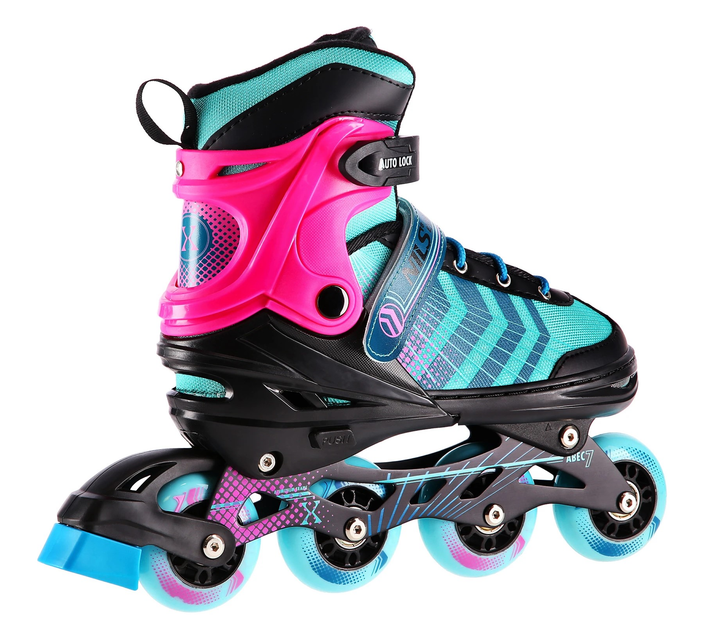 Łyżworolki Nils Extreme 4 w 1 NH18192A 39-43 L Czarno-Fioletowe (5907695525823) - obraz 4