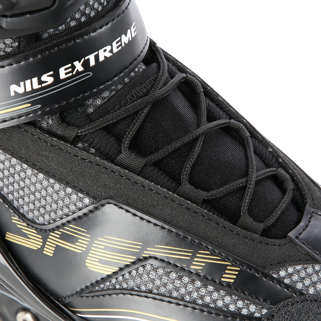 Łyżworolki Nils Extreme NA2150 Czarno-Złoty roz. 45 (5907695593396) - obraz 7