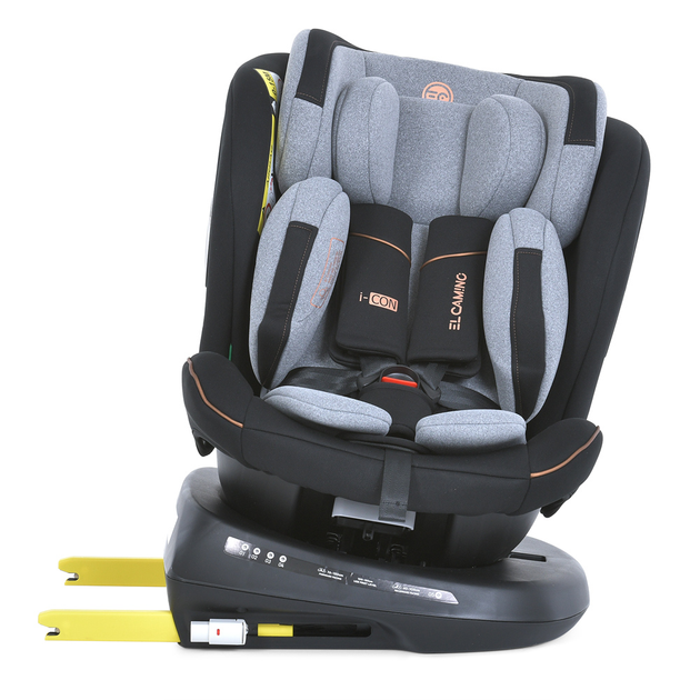 Детское автокресло El Camino ME 1117 I-CON Melange Ultimate Gray ISOFIX Top Tether 360º - изображение 7