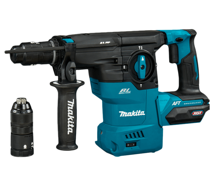Перфоратор аккумуляторный с быстросменным патроном Makita HR009GM201 (3.9 Дж, SDS-PLUS, XGT, BL, AWS, AVT) - изображение 2