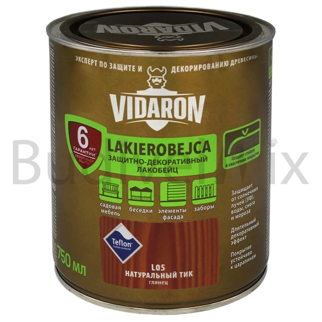 Лакоморилка для деревини Vidaron Lakierobejca L05 декор-захист 750 мл тик натуральний - Фото 1 Лакоморилка для деревини Vidaron Lakierobejca L05 декор-захист 750 мл тик натуральний - зображення 1
