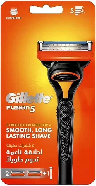 Станок для бритья мужской (Бритва) Gillette Fusion5 с 2 сменными картриджами (7702018866946) - Фото 1 Станок для бритья мужской (Бритва) Gillette Fusion5 с 2 сменными картриджами (7702018866946) - изображение 1