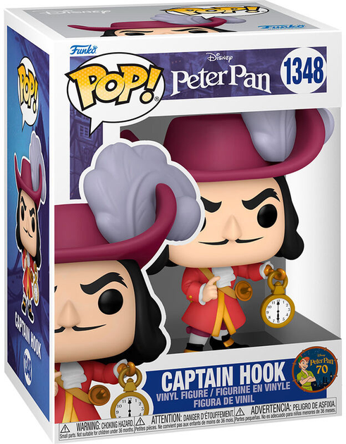 Фігурка Funko Pop! Disney Peter Pan 70th Anniversary Captain Hook 9 см (889698706957) - зображення 1