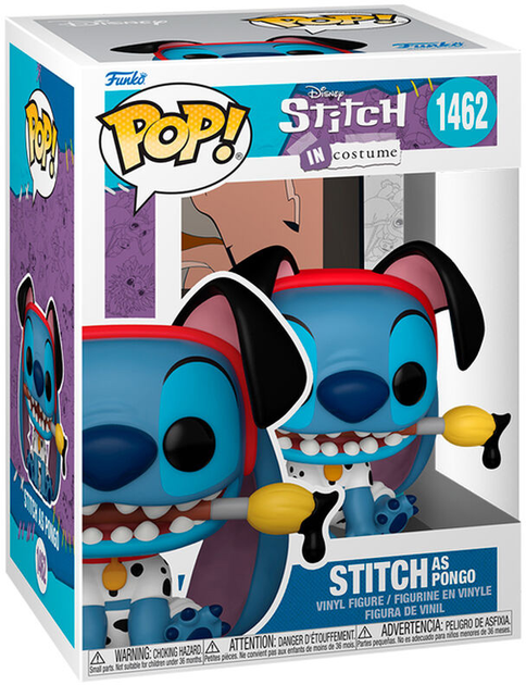 Фігурка Funko Pop! Disney Stitch as Pongo 9 см (889698751650) - зображення 1