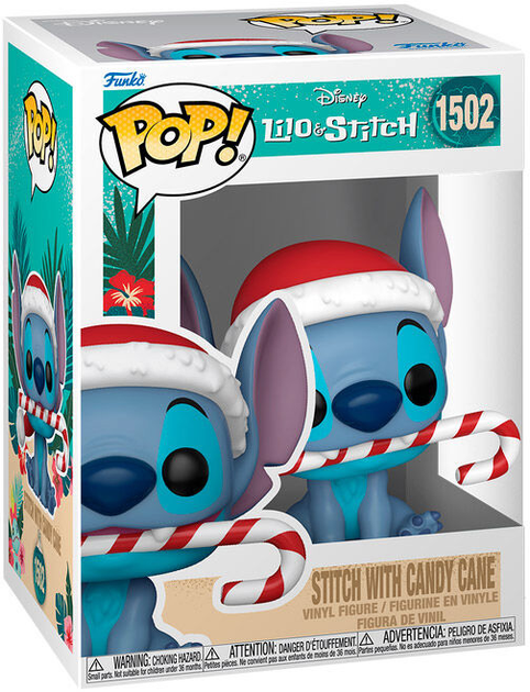 Фігурка Funko Pop! Disney Stitch with Candy Cane 9 см (889698800365) - зображення 1