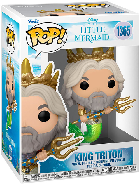 Figurka Funko Pop! Disney The Mermaid Little King Triton 9 cm (889698707350) - obraz 1