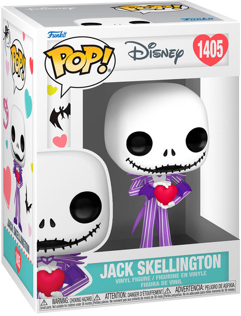 Figurka Funko Pop! Disney Nightmare Before Christmas Jack Skellington Valentines 9 cm (889698757676) - obraz 1