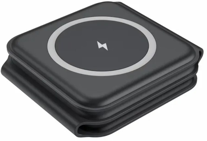 Станція магнітна зарядна alkaya MagSafe Wireless Charging Station 15W 3-In-1 Flex Fold Black (GT-80007) - зображення 4