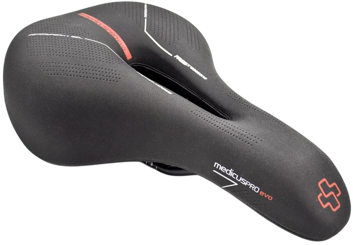 Siodełko rowerowe Wittkop Medicus Pro Evo 1.0 Black (4260629693038) - obraz 1