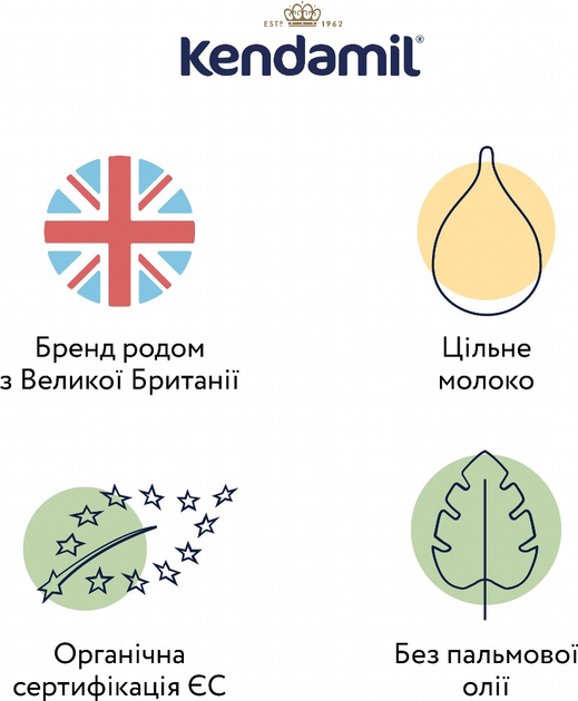 Органічна суха молочна суміш Kendamil Organic 2 6-12 місяців 800 г (92000042) - зображення 3