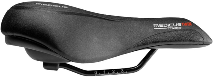 Siodełko rowerowe Wittkop Medicus Twin 2.0 Black (4260005120202) - obraz 5