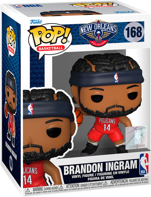 Figurka Funko Pop! NBA New Orleans Pelicans Brandon Ingram 10 cm (889698722506) - obraz 1