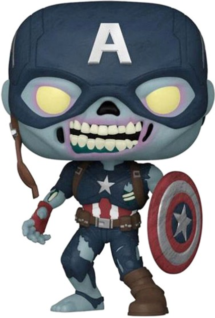 Figurka Funko Pop! Marvel What If Zombie Captain America Exclusive 25 cm (889698584494) - obraz 2