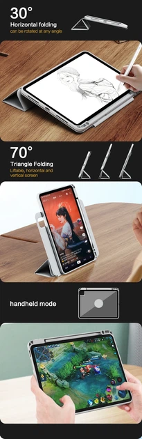 Чохол iPad 11'' Pro (2024) Wiwu 360° Rotative Magnetic light blue - изображение 9