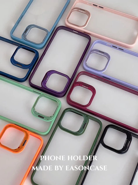 Чохол iPhone 15 Pro Max Crystal Stand Camera pink - изображение 14