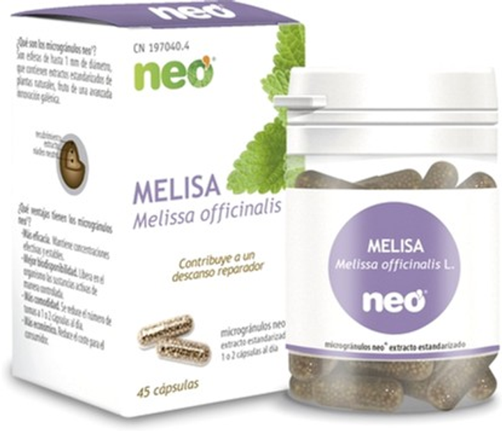 Naturalny suplement diety Neo Fitogranulos Melisa 45 kapsułek (8436036590253) - obraz 1