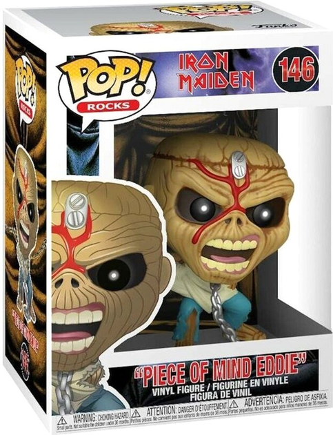 Figurka Funko Pop! Iron Maiden Piece Of Mind Skeleton Eddie 9 cm (889698459839) - obraz 1