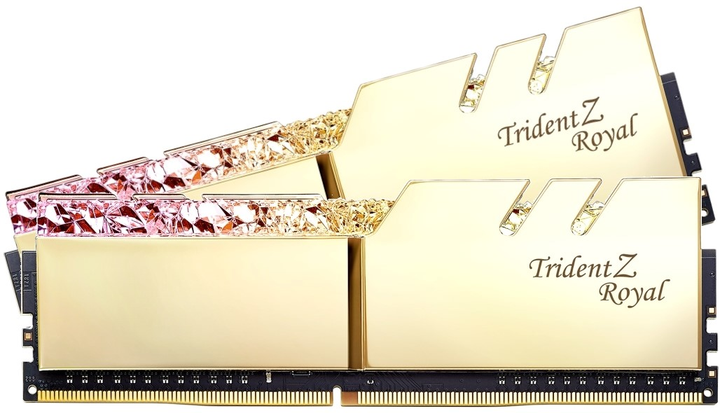 Pamięć RAM G.Skill DDR4-3600 16384MB PC4-28800 (Kit of 2x8192) Trident Z Royal Gold (F4-3600C18D-16GTRG) - obraz 1